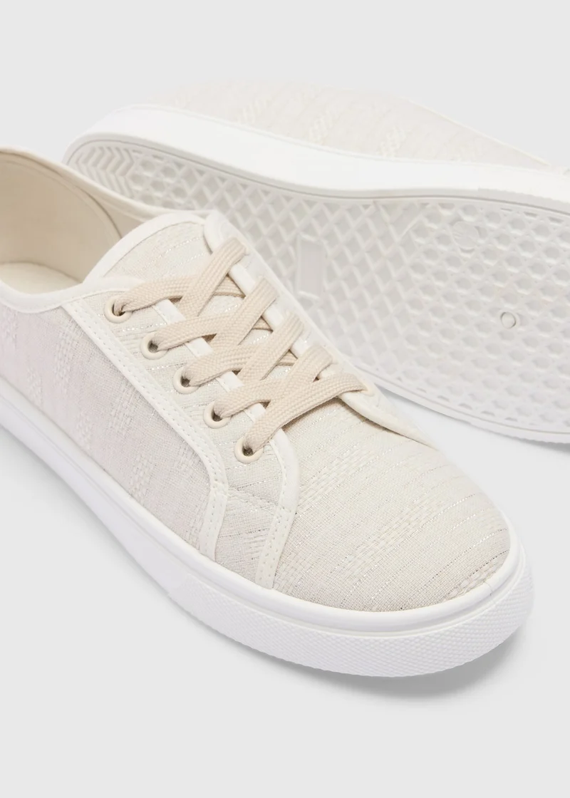 ماتلان Linen Slip On Trainers